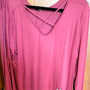 NWT L&B pink TOP